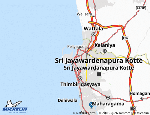MICHELIN-Landkarte Pettah - ViaMichelin