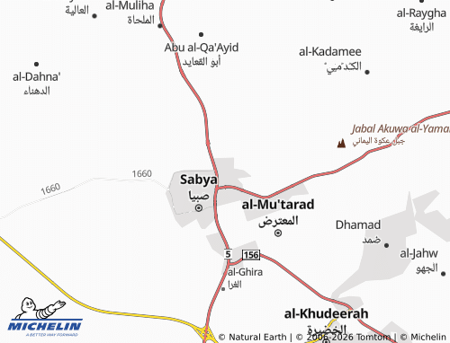 MICHELIN-Landkarte al-Nahdah - ViaMichelin