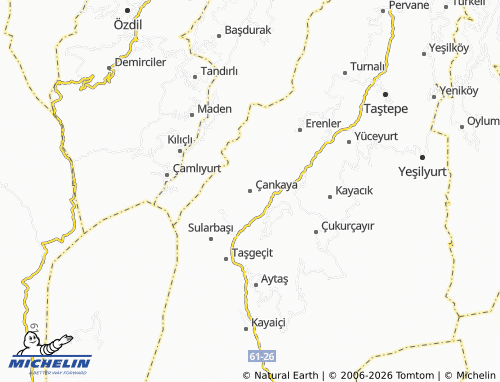 MICHELIN Çankaya map - ViaMichelin