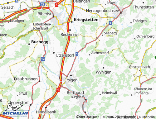 MICHELIN-Landkarte Niederösch - ViaMichelin