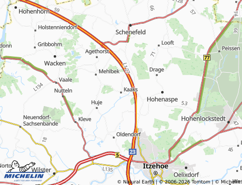 MICHELIN Kaaks map - ViaMichelin