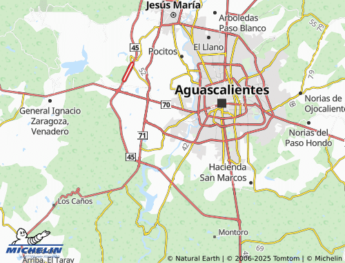 MICHELIN Fuentes del Lago map - ViaMichelin