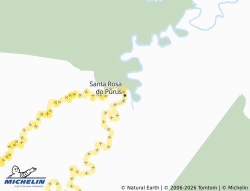 Mapa MICHELIN Santa Rosa do Purus - ViaMichelin