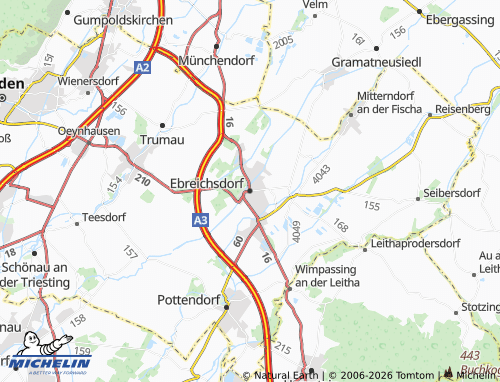 MICHELIN Ebreichsdorf map - ViaMichelin
