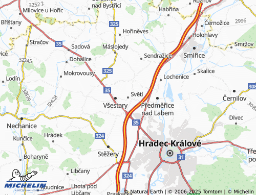 MICHELIN-Landkarte Světí - ViaMichelin