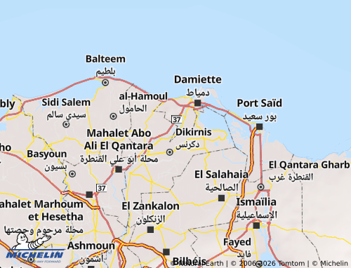 MICHELIN El Zarqa map - ViaMichelin