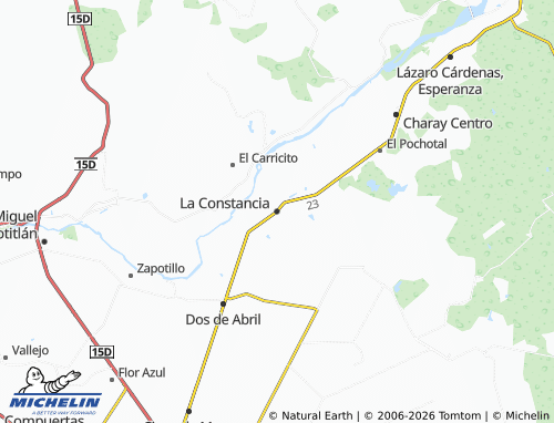 Kaart MICHELIN La Constancia - ViaMichelin