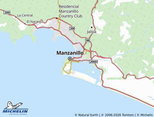 MICHELIN-Landkarte Manzanillo Zona 8 - ViaMichelin