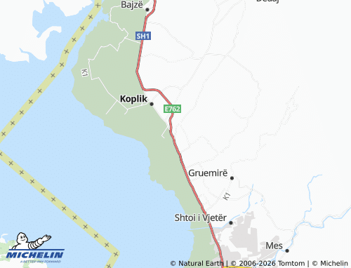 Mapa MICHELIN Gruemirë-Çezmë - ViaMichelin