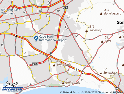 Mapa MICHELIN Blue Downs SP - ViaMichelin
