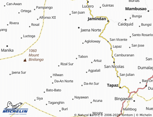 MICHELIN Tabon map - ViaMichelin