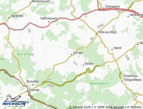 Mappa MICHELIN Lerrain - ViaMichelin