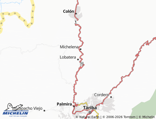 MICHELIN-Landkarte Lobatera - ViaMichelin