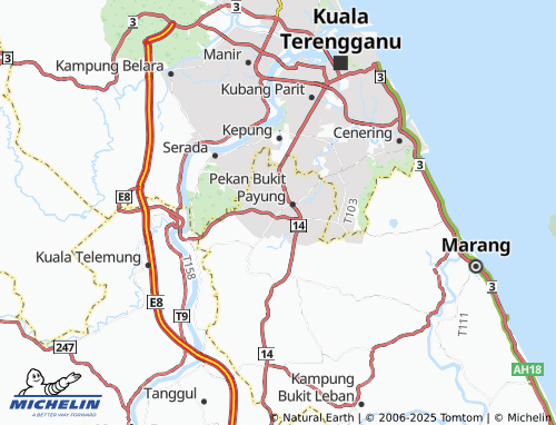 MICHELIN Kampung Binjai Bongkok map - ViaMichelin