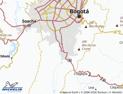 Mapa MICHELIN La Aurora Usme - ViaMichelin