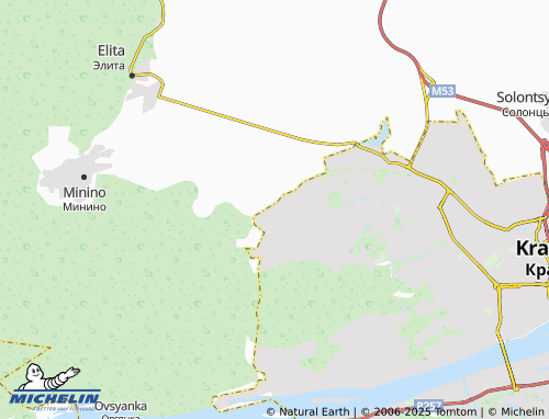 MICHELIN Ovinnyy map - ViaMichelin