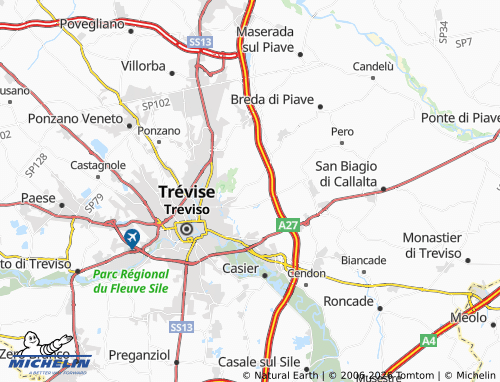 Mappa MICHELIN Carbonera - ViaMichelin