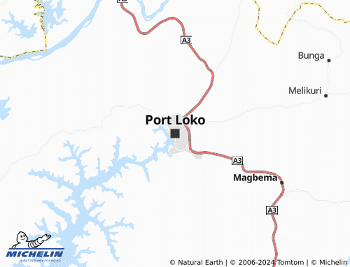 Mapa MICHELIN Port Loko - ViaMichelin