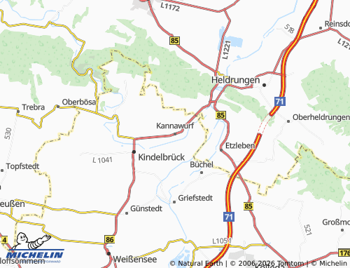 Mapa MICHELIN Kannawurf - ViaMichelin