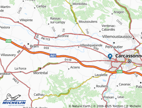 MICHELIN-Landkarte Les Alauses - ViaMichelin