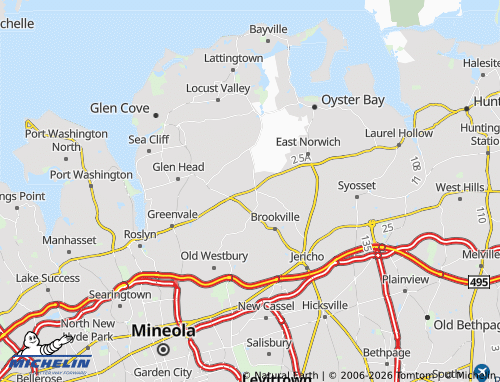 Mapa MICHELIN Upper Brookville - ViaMichelin