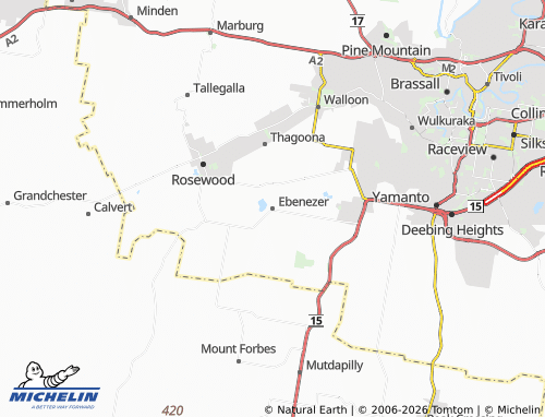 Mapa MICHELIN Ebenezer - ViaMichelin