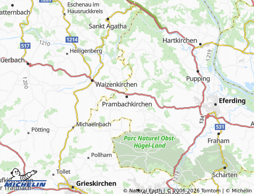 MICHELIN-Landkarte Prambachkirchen - ViaMichelin