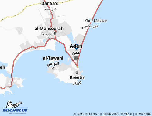 MICHELIN-Landkarte Aden - ViaMichelin