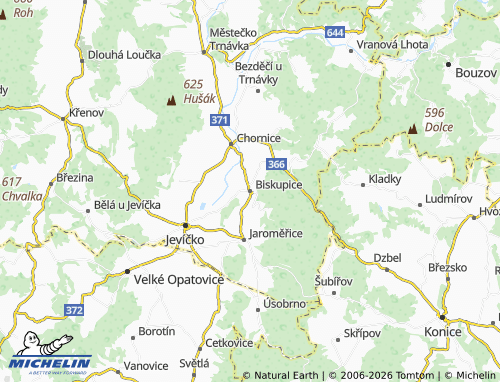 MICHELIN Biskupice map - ViaMichelin