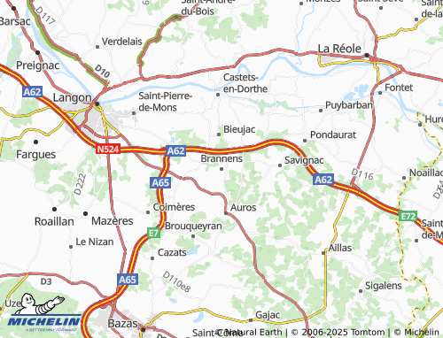 MICHELIN-Landkarte Brannens - ViaMichelin