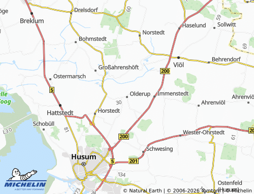 Mapa MICHELIN Olderup - ViaMichelin