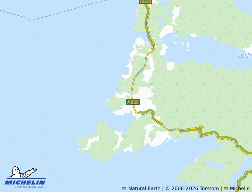 Carte MICHELIN Back of Keppoch - ViaMichelin