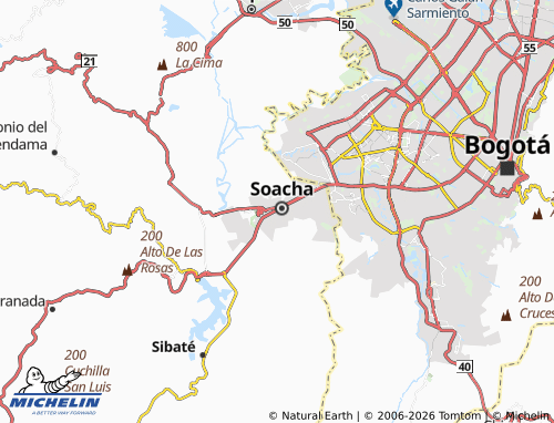Mapa MICHELIN El Dorado - ViaMichelin