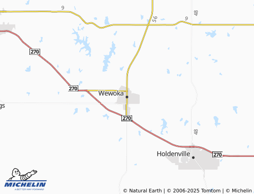 MICHELIN Wewoka map - ViaMichelin