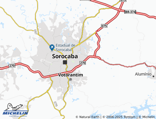 MICHELIN Parque Três Meninos map - ViaMichelin