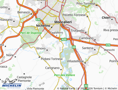 Mapa MICHELIN La Loggia - ViaMichelin