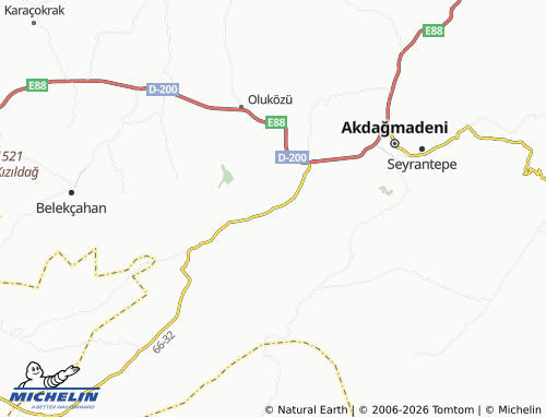MICHELIN Özer map - ViaMichelin