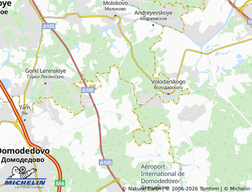 Carte MICHELIN Novyye Semivragi kottedzhnyy poselok - ViaMichelin