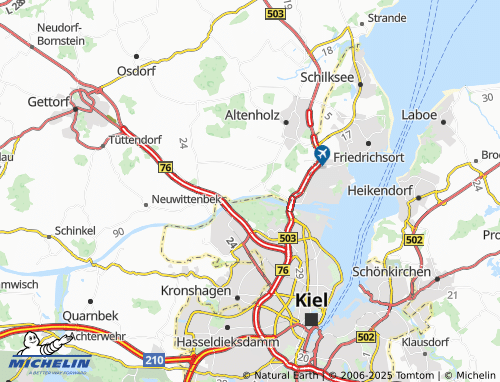 MICHELIN Projensdorf map - ViaMichelin
