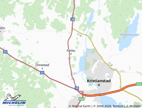 MICHELIN Färlöv map - ViaMichelin