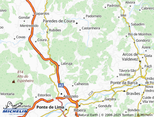 MICHELIN Sobrada map - ViaMichelin