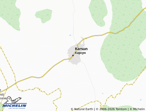 MICHELIN-Landkarte Karsun - ViaMichelin