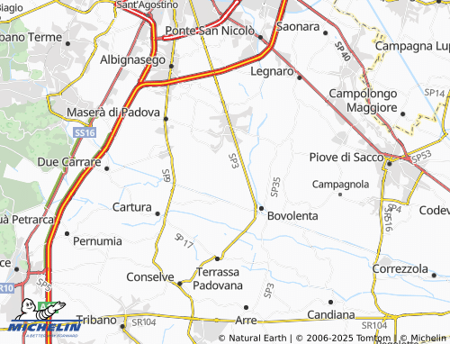 Carte MICHELIN Pavanello - ViaMichelin