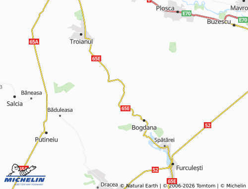 Mappa MICHELIN Broșteanca - ViaMichelin