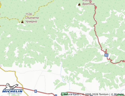 MICHELIN-Landkarte Borov dol - ViaMichelin