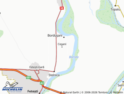 Mappa MICHELIN Cegani - ViaMichelin