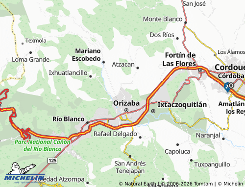 Mapa MICHELIN Villas Orizaba - ViaMichelin