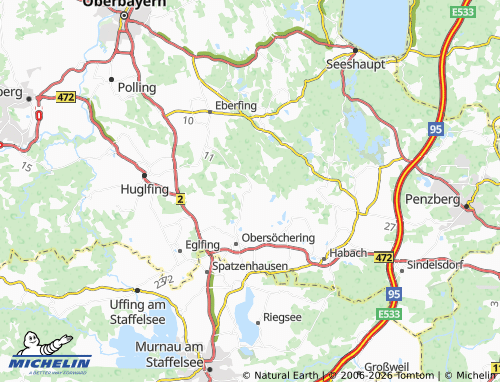 MICHELIN Egenried map - ViaMichelin