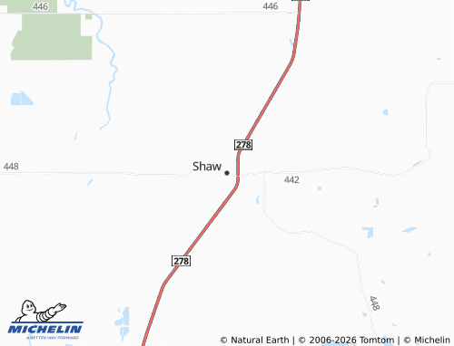 Mapa MICHELIN Shaw - ViaMichelin