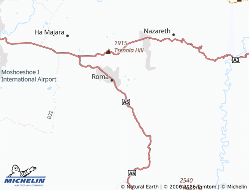 Mapa MICHELIN Ha Mafefoane - ViaMichelin